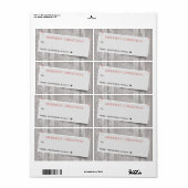 Seizoen voor kerstfeestdagen in Rustic en van Etiket (Full Sheet)