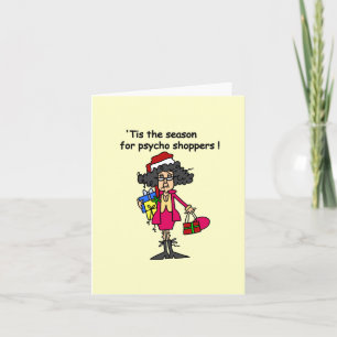Seizoen voor Psycho Shoppers Feestdagen Kaart