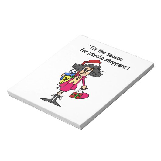 Seizoen voor Psycho Shoppers Notitieblok (Linkerzijde)