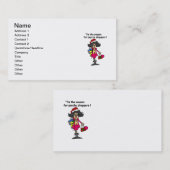 Seizoen voor Psycho Shoppers Visitekaartje (Voorkant / Achterkant)