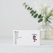 Seizoen voor Psycho Shoppers Visitekaartje (Staand voorkant)