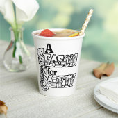 Seizoen voor Safety Black and White Motivatie Papieren Bekers