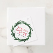 Seizoenbegroetingen waterverf met feestkaart bedankjes labels (In situ)