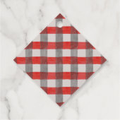 Seizoenbegroetingen waterverf met feestkaart bedankjes labels (Achterkant)