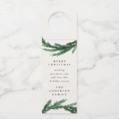 Seizoenbegroetings waterverf maakt moderne vakanti flessenhanger (Voorkant)