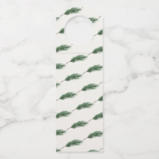 Seizoenbegroetings waterverf maakt moderne vakanti flessenhanger (Achterkant)