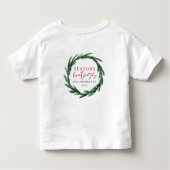 Seizoenbegroetings waterverf maakt moderne vakanti kinder shirts (Achterkant)