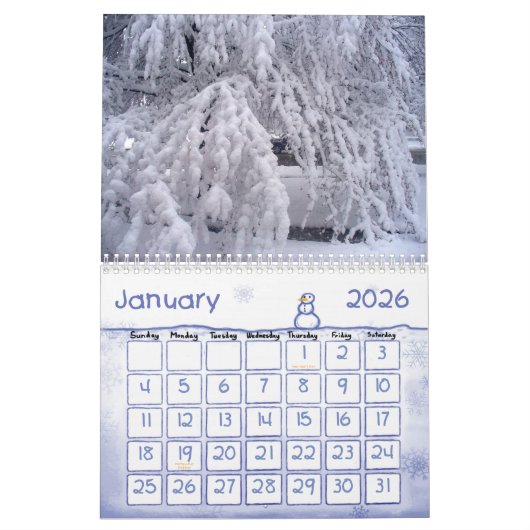 Seizoenen 20XX Kalender (Jan 2026)