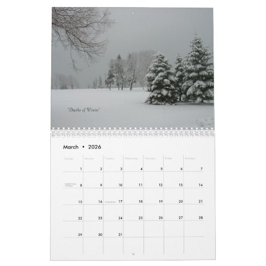 "Seizoenen" 4 Seizoenen van schoonheid Kalender (Mar 2026)