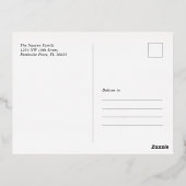 Seizoenen Aangepaste foto-Folie feestdag Folie Feestdagen Briefkaart (Achterkant)