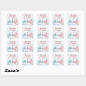 Seizoenen Beren Vierkante Sticker (Vel)