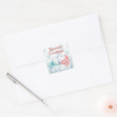 Seizoenen Beren Vierkante Sticker (Envelop)