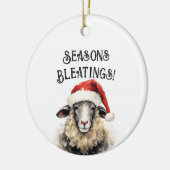 Seizoenen Bleatings Schaap Kerstmis ornament (Links)