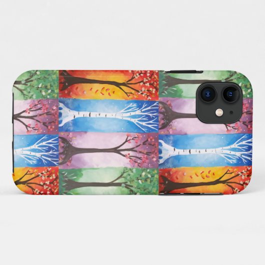 Seizoenen Case-Mate iPhone Case (Achterkant (horizontaal))