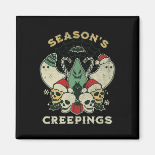 Seizoenen Creepings Fun Halloween Kerstmis Graphic Magneet