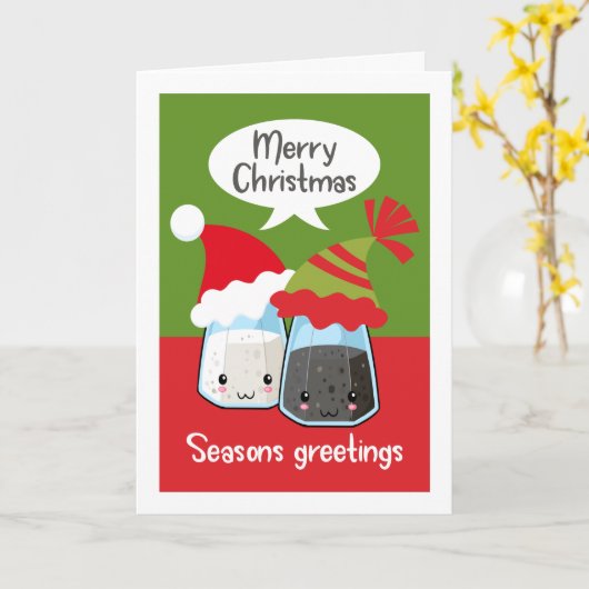 Seizoenen en grietjes Funny Salt Pepper Food Kaart (Gele Bloem)