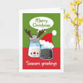 Seizoenen en grietjes Funny Salt Pepper Food Kaart (Gele Bloem)