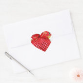Seizoenen en groeten, Merry Kerstmis_ Hart Sticker (Envelop)