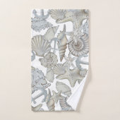 Seizoenen en scheepsankertouw bad handdoek (Handdoek)