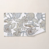 Seizoenen en scheepsankertouw bad handdoek (Handdoek)