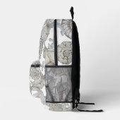 Seizoenen en scheepsankertouw bedrukte rugzak (Rechts)