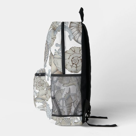 Seizoenen en scheepsankertouw bedrukte rugzak (Rechts)