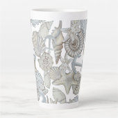 Seizoenen en scheepsankertouw latte mok (Voorkant)