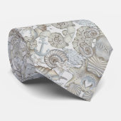 Seizoenen en scheepsankertouw stropdas (Opgerold)