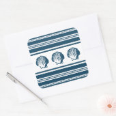 Seizoenen en strepen vierkante sticker (Envelop)