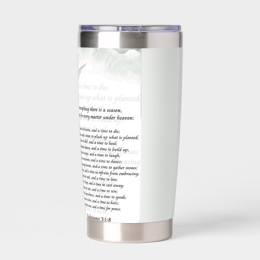 Seizoenen en tijdgroen geïsoleerde drinkbeker (Achterkant)