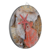 Seizoenen en zeeschildpadden in de zand dartbord (Voorkant Links)