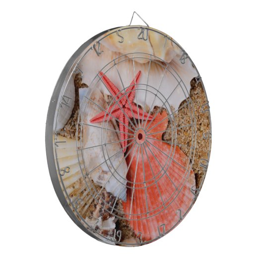 Seizoenen en zeeschildpadden in de zand dartbord (Voorkant Links)