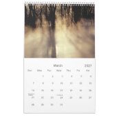 Seizoenen Enkele pagina Kalender (Mar 2027)