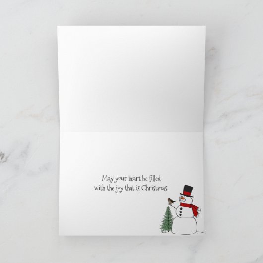 Seizoenen Gegerbroodhuis in sneeuw Feestdagen Kaart (Binnen)