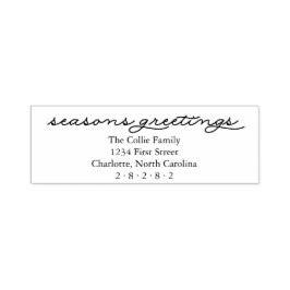 Seizoenen Gegroet Gepersonaliseerde Vakantie Zelfinktende Stempel