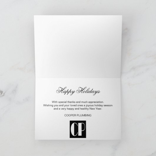 Seizoenen Gegroet Land Business Holiday Card Feestdagen Kaart (Binnen)