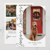 Seizoenen Gegroet Moderne Minimale Kaart (Voorkant / Achterkant)