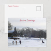 Seizoenen Gegroet Vakje Briefkaart (Voorkant / Achterkant)