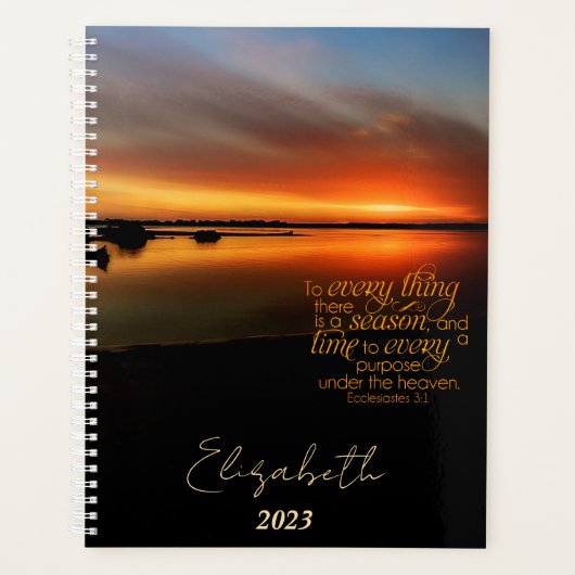 Seizoenen gepersonaliseerd, aangepast jaar planner (Voorkant)