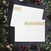 Seizoenen Goud Modern Return Address