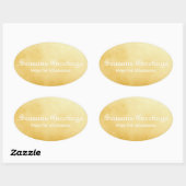 Seizoenen Goud Ovale Sticker (Vel)