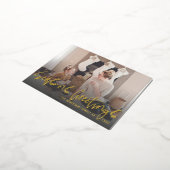 Seizoenen Goudscript Foto Folie Holiday Folie Feestdagen Briefkaart (Gedraaid)