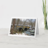 Seizoenen Greetings Kaart - Stone Arch Bridge - Sn (Voorkant)