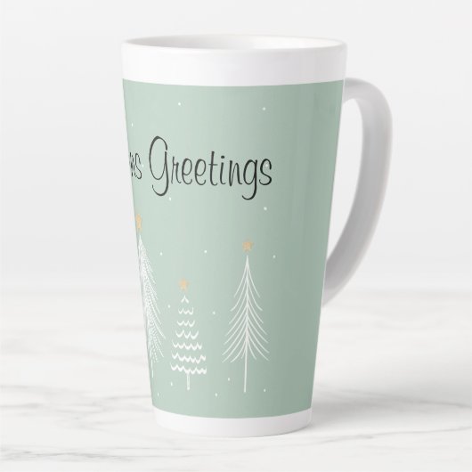 Seizoenen Greetings Latte Mok (Rechterhoek)