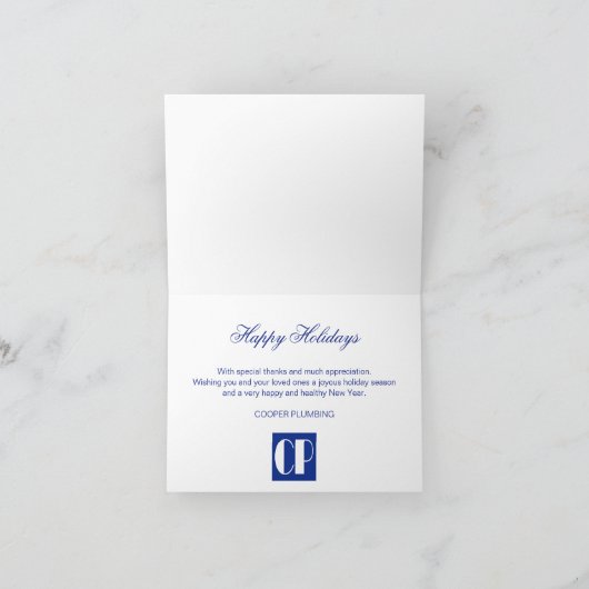 Seizoenen Greetings Snow Business Holiday Card Feestdagen Kaart (Binnen)