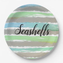 Seizoenen grijze blauwe Waterverf Stripes