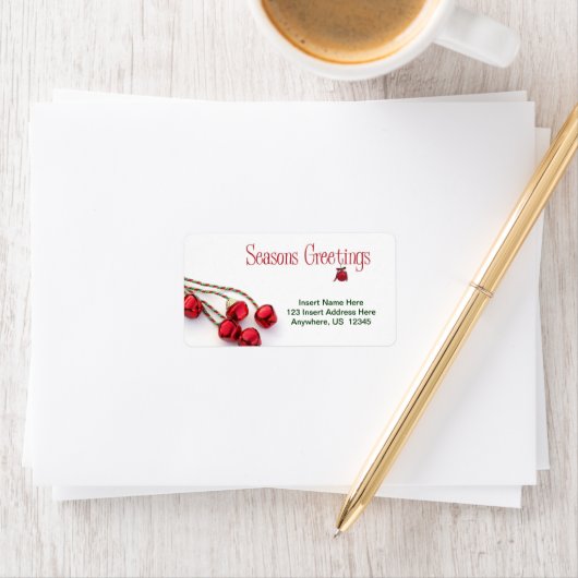 Seizoenen Groeten Bells Etiket (Insitu)