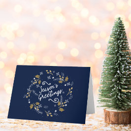 Seizoenen Groeten Corporate Photo Logo Custom Feestdagen Kaart