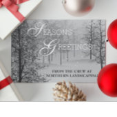 Seizoenen Groeten Corporate Sneeuwscène Business Feestdagen Kaart