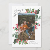 Seizoenen Groeten Foto Christmas Kaart (Voorkant)